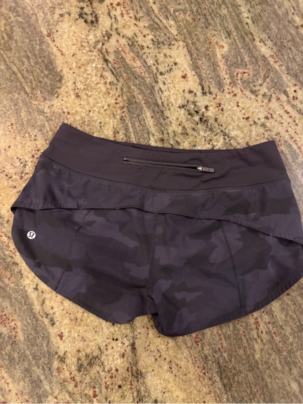 lululemon athletica Women’s Black Camo Athletic Shorts